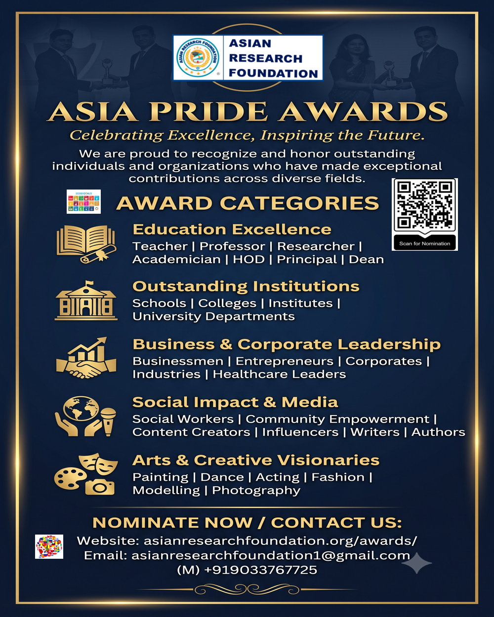 ASIA PRIDE AWARDS - Flyer